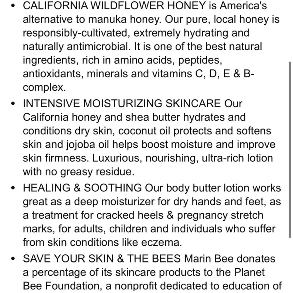 Marin Bee honey butter